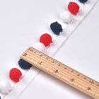 Kolorowe Mini Tassel Fringe 3 cm Pom Pom