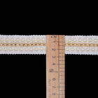 KJ20016 Złoty łańcuszek z perłowymi wykończeniami do sukienek 26 mm