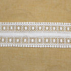 Dostosowane płaskie 9 cm haftowane koronkowe wykończenie do dekoracji ubrań