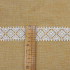 3,5 cm poliestrowa biała haftowana koronka do odzieży
