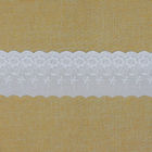 9 cm poliestrowa biała koronkowa haftowana tkanina na sukienkę