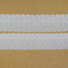 9 cm poliestrowa biała koronkowa haftowana tkanina na sukienkę